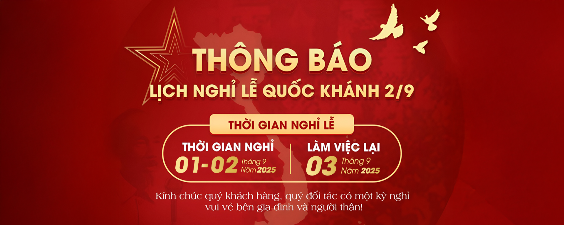 Thông báo nghỉ lễ 2/9 NANOSUN