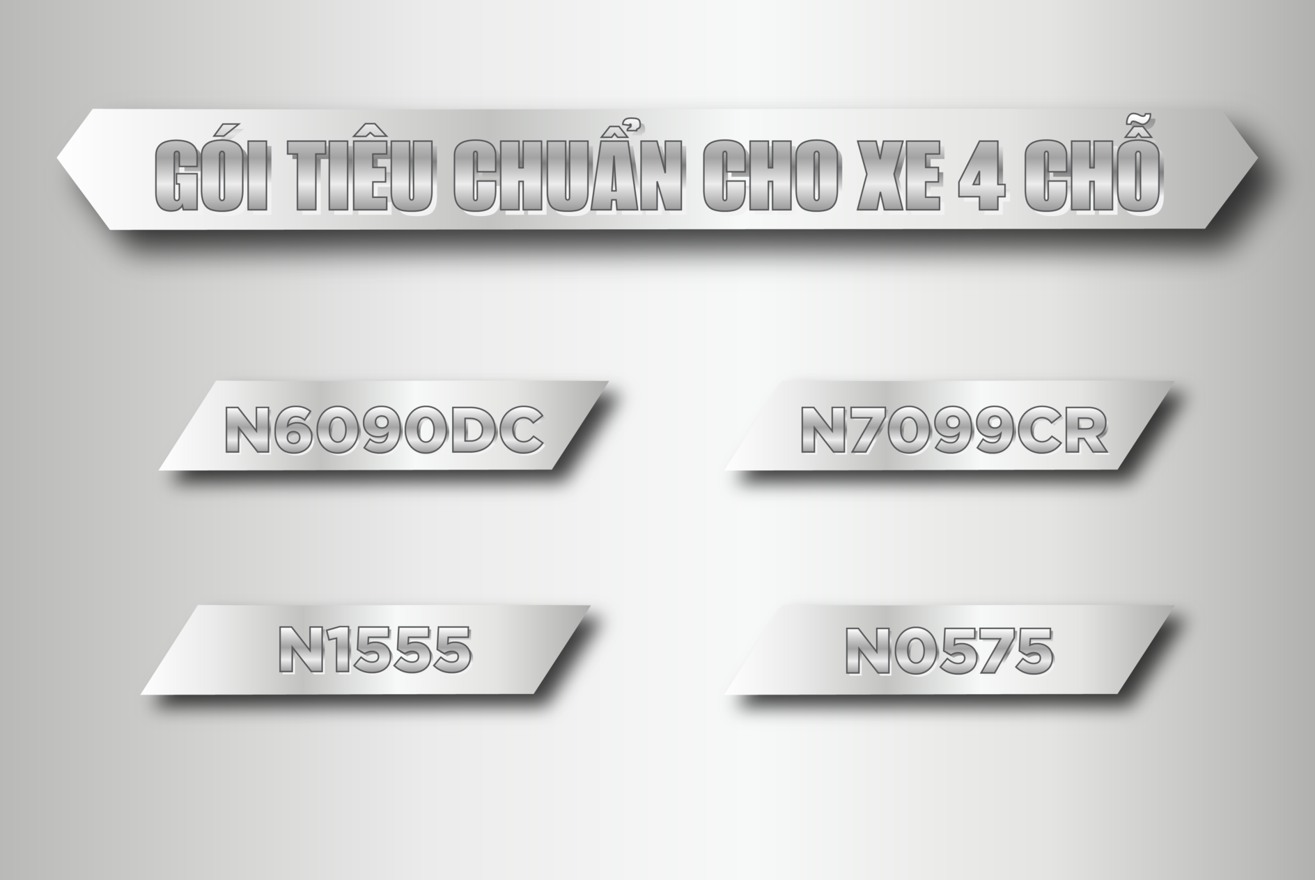 GÓI TIÊU CHUẨN XE 4 CHỖ