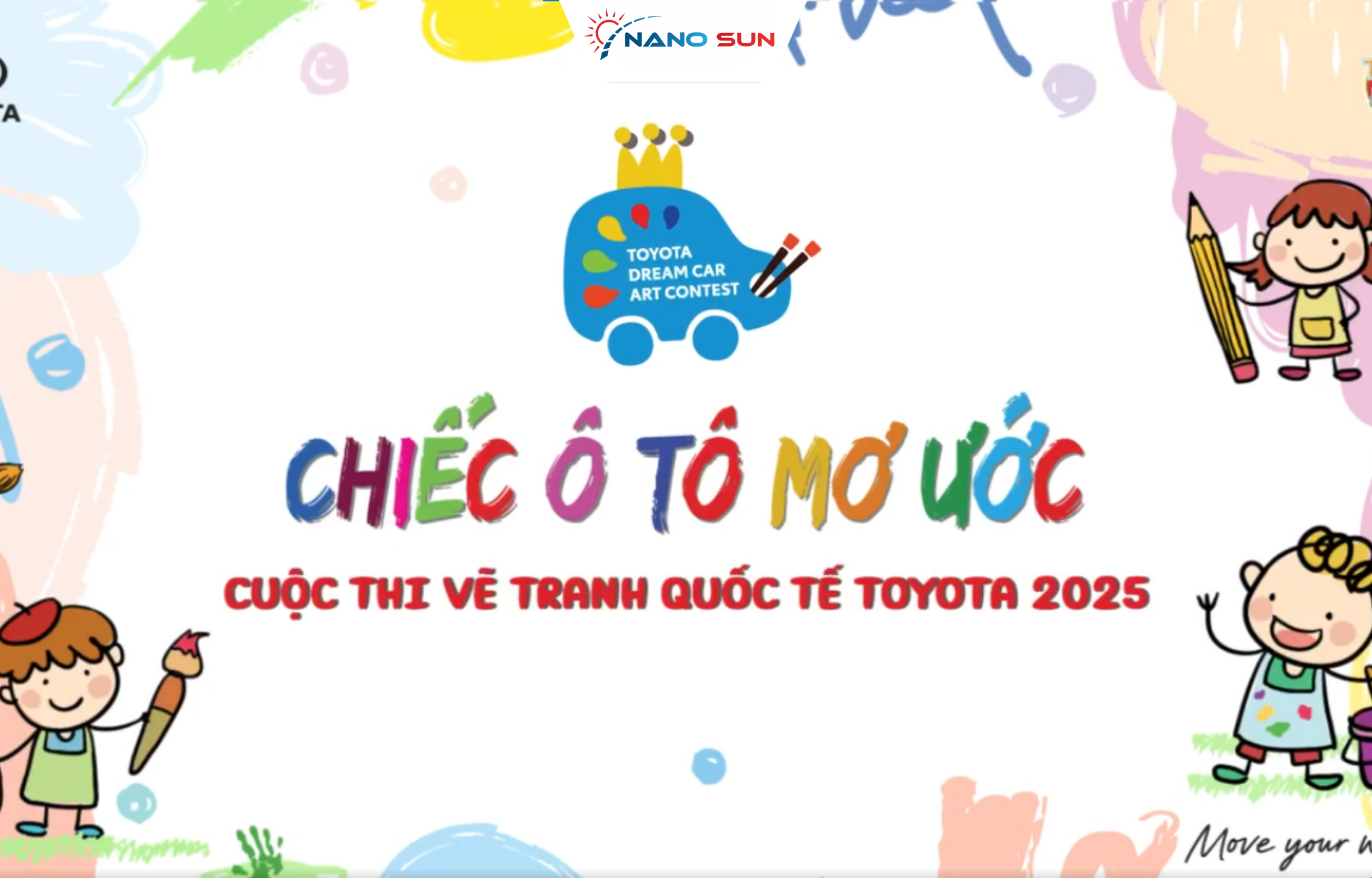 CUỘC THI VẼ TRANH QUỐC TẾ TOYOTA - CHIẾC Ô TÔ MƠ ƯỚC NĂM 2025